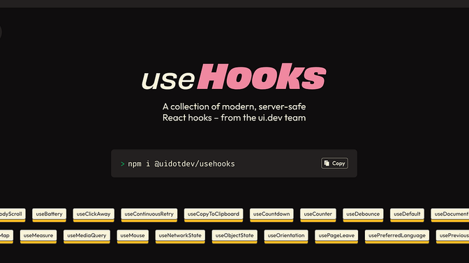 A Comprehensive Guide to the Popular Hooks from @uidotdev/usehooks Package